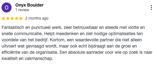 google review onyx